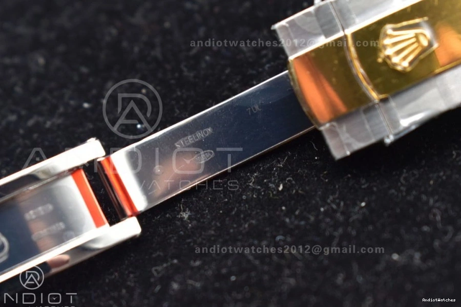 White 1:1 904L YG Dial DateJust 41 599 on VS ModernLook VSF Oyster 126333 SS Best Edition Bracelet 0405